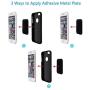 Mount Metal Plate, Best Tek Phone Magnet Sticker, Metal Plate for Magnetic Mount 8 Pack