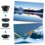 Phone Camera Lens, NOVPOT Pro Phone Lens Kit, 25X Zoom Telephoto Lens, 0.45X Wide Angle Lens & 15X Macro Lens Compatible with iPhone,iPad,Most Android Phones and Smartphones with Tripod