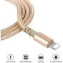 iPhone Charger,Hiway Nylon Braided Lightning Cable USB 3PACK 6FT Fast Charging High Speed Data Sync Cord Compatible with iPhone 8/8 Plus/7/7 Plus/6/6s/6 plus/6s Plus/ 5s/5c,iPad, iPod and More