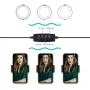 Selvim 6 inch Selfie Ring Light with Cellphone Holder Stand- Ring Light Stand for Live Stream & Makeup, 64 LED Bulbs 3 Light Modes 10-Level Brightness 360° Rotating for iPhone Android Cell Phone Selvim 6 inch Selfie Ring Light with Cellphone Holder Stand- Ring Light Stand for Live Stream & Makeup, 64 LED Bulbs 3 Light Modes 10-Level Brightness 360° Rotating for iPhone Android Cell Phone