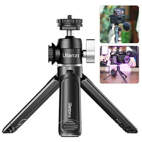 ULANZI U-Vlog Compact Camera Vlog Tripod Set, Mini Ball Head Hot Shoe Adapter w Cold Shoe Mic Light Stand Lightweight Handle Grip for Gopro/DJI Osmo Action/Pocket/Sony/Canon/Nikon DSLR Camera ULANZI U-Vlog Compact Camera Vlog Tripod Set, Mini Ball Head Hot Shoe Adapter w Cold Shoe Mic Light Stand Lightweight Handle Grip for Gopro/DJI Osmo Action/Pocket/Sony/Canon/Nikon DSLR Camera
