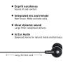 Panasonic ErgoFit Earbud Headphones with Microphone and Call Controller Compatible with iPhone, Android and Blackberry - RP-TCM125-K - In-Ear (Black), Earpads S/M/L