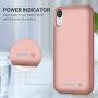 QTshine Battery Case for iPhone XR, Newest [6800mAh] Protective Portable Charging Case Rechargeable Extended Battery Pack Charger Case for Apple iPhone XR(6.1inch) Backup Power Bank Cover - Rose Gold