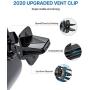 andobil Car Phone Mount Ultimate Smartphone Car Air Vent Holder Easy Clamp Cradle Hands-Free Compatible with iPhone 11/11 Pro/11 Pro Max/8 Plus/8/X/XR/XS/SE Samsung Galaxy S20/S20+/S10/S9/Note 20/10