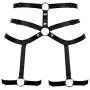 bondage harness Womens Harness Gothic Leg Strappy Lingerie Body Harness Garter Belt Plus Size Elastic Adjustable Black (Black) bondage harness Womens Harness Gothic Leg Strappy Lingerie Body Harness Garter Belt Plus Size Elastic Adjustable Black (Black)