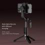 Selfie Stick Tripod Bluetooth,MOMAX Anti-Shake Handheld Extendable Phone Tripod Selfie Stick with Wireless Remote,Single-axis Stabilizer Anti-Shake Head Compatible with Android/iOS Mobile Phone