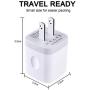 Wall Charger, Sicodo 3-Pack 2.1A Home Travel Dual Port Plug Wall Charging Block Compatible with iPhone X, 8,7 Plus,6 Plus,6s Plus,Tablet,Samsung Galaxy S8,S7 Edge,HTC,LG,Sony,Nokia,Motorola and More