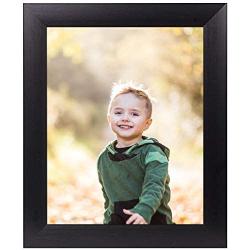 Frametory, 8x10 Aluminum Black Photo Frame for Posters, Pictures, Artworks with Real Glass,Metal Picture Frame Collection (8x10)