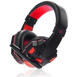 Haokaini Gaming Headset Wired PC Gaming Headphones with Noise Canceling Mic, Over Ear Gaming Headphones Compatible with Smartphone,PC,Computer