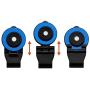 Mobile Phone Joystick 180°Flip Mini Touch Screen Joystick Universal Clip On Clamp for Phone Tablet Arcade Game Joystick;blue Candybarbar