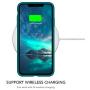 OuXul Case for iPhone X/iPhone Xs 5.8 inch Liquid Silicone Gel Rubber Phone Case, Full Body Slim Soft Microfiber Lining Cushion Shockproof Protective Case (Blackish Green)