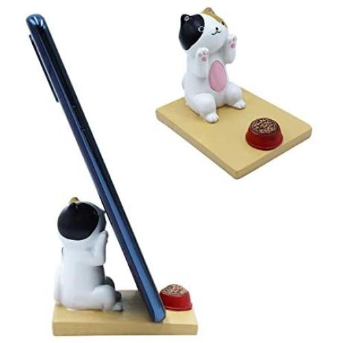 Amamcy Cute Cat Cell Phone Holder Stand, Smartphone Desk Holder for iPhone Xs/Max/XR/X/8/7 Plus/Google Pixel/Samsung Galaxy Note