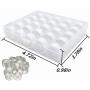 YEQIN 25Pcs Bobbins and Sewing Threads with Bobbin Case and Bobbin Holder for Sewing Machine, Pre-Wound Bobbins Set Standard Size and White Threads for Brother, BabyLock, Janome, Singer, Etc