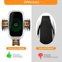 Cup Holder Phone Mount Wireless Car Charger, NeotrixQI Auto Clamping Qi 10W Fast Charging Cell Phone Holder Compatible with iPhone 11 Pro Xs Max XR X 8 Plus, Samsung Galaxy S10 S9 S8 Note 10, Moto, LG