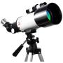 Telescope 16/40X HD Refractive Astronomical Telescope Magnification Zoom Monocular Beginners Telescope (Color : White, Size : 45-122cm) Telescope 16/40X HD Refractive Astronomical Telescope Magnification Zoom Monocular Beginners Telescope (Color : White, Size : 45-122cm)