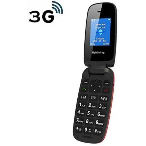 Ushining Unlocked Flip Phone 3G Tmobile Flip Phone Big Icon Easy to Use Flip Cell Phones Unlocked for Kids or Backup Phone (Black) Ushining Unlocked Flip Phone 3G Tmobile Flip Phone Big Icon Easy to Use Flip Cell Phones Unlocked for Kids or Backup Phone (Black)