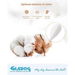 GLADOG 6 Inch Professional Large Cotton Buds for Dogs, Specially Designed Dog Cotton Buds with Wood Handle, Large Means Safe