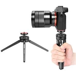 Neewer Mini Tabletop Tripod Stabilizer Grip, Lightweight Portable Aluminum Alloy Stand with Swivel Ball Head for DSLR Cameras, Smartphones, Video Camcorders up to 6.6 pounds/3 kilograms (Black)