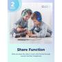iClever 2pack Kids Bluetooth Headphones - Headphones for Kids with MIC, Volume Control Adjustable Headband, Foldable - Childrens Headphones on Ear for iPad Tablet Airplane School, Green/Blue