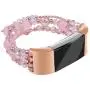 Wolait for Fitbit Charge 2 Bands, Handmade Fashion Pearl Bracelet with Elastic Strech for Women Girls (Pink) Wolait for Fitbit Charge 2 Bands, Handmade Fashion Pearl Bracelet with Elastic Strech for Women Girls (Pink)