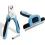 Gonicc Dog & Cat Pets Nail Clippers and Grooming Brush. Nail Clippers with Safety Guard to Avoid Over Cutting, Free Nail File. Dog Brush Effectively Reduces Shedding by Up to 95%. Professional Groomin