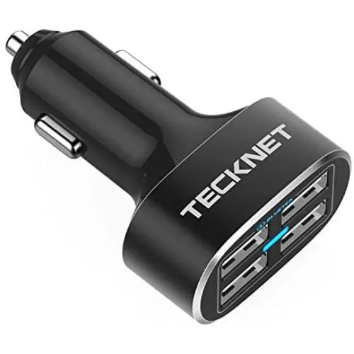 TECKNET USB Car Charger, PowerDash D2 9.6A/48W 4-Port Rapid USB Car Charger with BLUETEK Technology Compatible with iPhone X/8/7/6/6 Plus, iPad Air 2/Mini 4,Samsung Galaxy S6/S6 Edge and More… TECKNET USB Car Charger, PowerDash D2 9.6A/48W 4-Port Rapid USB Car Charger with BLUETEK Technology Compatible with iPhone X/8/7/6/6 Plus, iPad Air 2/Mini 4,Samsung Galaxy S6/S6 Edge and More…