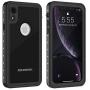 OUNNE iPhone XR Waterproof Case, Full Sealed Underwater Cover Dustproof Snowproof Shockproof Waterproof Phone Case for iPhone XR (Black)