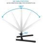Qiilu 13In 100-240V Portable LED Ring Lamp, 3200K-5600K Dimmable Fill Light Photography Phone Clip Kit (US Plug)