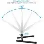 Qiilu 13In 100-240V Portable LED Ring Lamp, 3200K-5600K Dimmable Fill Light Photography Phone Clip Kit (US Plug)