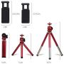 Lightweight Mini Webcam Tripod for Logitech Webcam C920 C922 Small Camera Tripod Mount Cell Phone Holder Stand (Red)