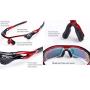 Wonzone Polarized Sports Sunglasses UV400 with 5 Interchangeable Lenes for Men Women Cycling Running Driving Fishing Golf Baseball Glasses