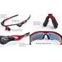 Wonzone Polarized Sports Sunglasses UV400 with 5 Interchangeable Lenes for Men Women Cycling Running Driving Fishing Golf Baseball Glasses
