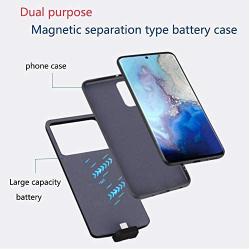 KERTER Battery Case for Samsung Galaxy S20 Plus, 7000mAh Rechargeable Portable External Magnetic Backup Battery Charger Detachable Power Bank Protective Cover, USB Power Bank & Protective Cover Shell