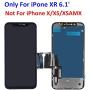 Premium Screen Replacement for iPhone XR (6.1 inch) Touch LCD Complete Repair kit - Digitizer Display Glass Replacement with Back Plate, Waterproof Adhesive, Tempered Glass, Tools, Instruction