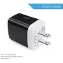 Wall Charger Plug, Ailkin USB Plug Wall, 3MultiPort Home Charger Station Cube Box Charger Outlet Base Brick Block Replacement for iPhone, iPad, and iWatch Charger Plug (Black)