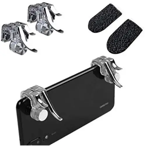S-Kogl Triggers PUBG Mobil Controller Gamepad for iPhone/Android Compatible with All Models Storage Case 2 Pcs L1+R1 K9