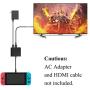 Fyoung Type-C HDMI Adapter Hub Dock Cable for Nintendo Switch, HDMI Converter Dock Cable for Nintendo Switch