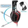 ONIKUMA Stereo Gaming Headset for PS4 Xbox One, Over Ears Headset with Noise Canceling Microphone for Nintendo Switch PlayStation 4 Laptop Smartphones and PC 3.5mm (Renewed)