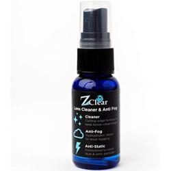 Z Clear Lens Cleaner & Anti-Fog: 1 oz Spray | Stays Cleaner for Longer - Anti-Static | Safe on All Lenses, Alcohol & Ammonia Free | All Glasses, Goggles, Optics, Masks