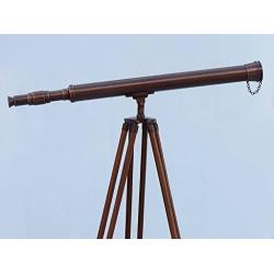 Floor Standing Bronzed Harbor Master Telescope 60" - Marine Telescope - Nautical