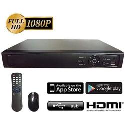 Surveillance Digital Video Recorder 8CH HD-TVI/CVI/AHD H264 Full-HD DVR Without HDD HDMI/VGA/BNC Video Output Cell Phone APPs for Home & Office Work @1080P HD-TVI,CVI, & AHD, Standard Analog& IP Cam