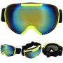 Keenso Ski Protection Glasses Outdoor Ski Protection Glasses Anti-Fog Anti-Wind Skiing Snow Snowboard Goggles