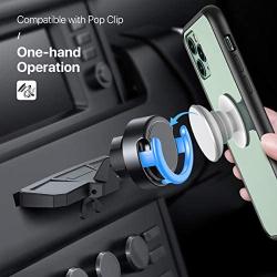 Car Phone Mount Miracase CD Slot Car Phone Holder [2 in 1] Magnetic PO Grip Stand Cell Phone Holder for Car Compatible with iPhone11 Pro Max XR Xs X 8 7 Plus Galaxy Note10 9 S10 9 Lg Moto Etc