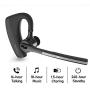 Bluetooth Headset 5.0, aptX HD 16 Hrs Talktime Bluetooth Earpiece, Noise Cancelling Mute Key Wireless Earphones for Cell Phones Business Trucker Office