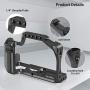 SMALLRIG Cage for Canon EOS M50 and M5 with Integrated Grip and Quick Release NATO Rail(Upgrade Version) 2168B