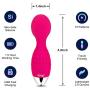 KingL Mini Wand Massager -Small Waterproof Handheld Wireless Personal Massager, USB Rechargeable Powerful Vibration Massager for Body Hand Neck Foot Massage
