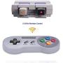 HonWally Wireless Game pad Compatible Super NES Classic Edition&NES Classic Edition,2.4GHz USB Game Controller Compatible PC,Mac,Raspberry PI and Mobile Phone (Colored Key 2 Packs)