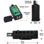 【Upgraded Version】 YONHAN 4.8A Motorcycle USB Charger SAE to USB Adapter with Voltmeter & ON/Off Switch, 3 Install Options Waterproof Quick Disconnect Plug for Smart Phone Tablet GPS