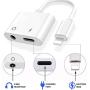 Headphone Adapter for iPhone Charger, 2 in 1 Lightning to 3.5mm iPhone Jack AUX Audio Adapter & Charger for iPhone 11/11 Pro/XS/XR/X/8 7 6, iPad, iPod, Support Calling & Music Control iOS 11/12/13