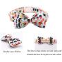 Lionet Paws Soft Cotton Bowtie Dog Collar with Metal Buckle Adjustable Collars for Dogs and Cats